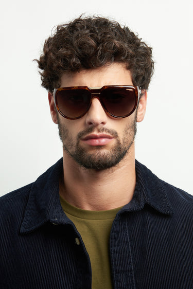 Unisex Carrera Sunglasses: FlagLab 13 - Havana - SpecSMART Eye Clinic (Front Face View)